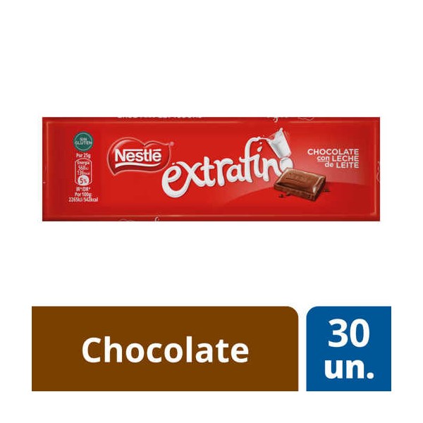Tablete Choc. Leite Nestle 30x50Grs
