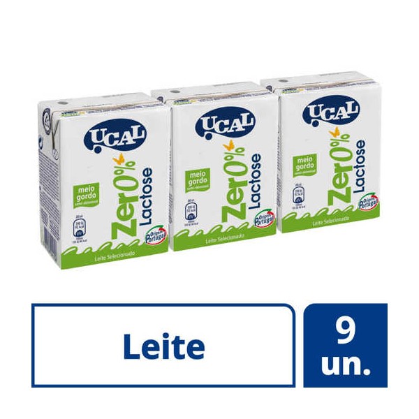 Leite Meio/Gordo S/ Lactose "Parmalat" 9x(3x0.2Lts)