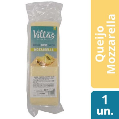 Queijo Barra Mozzarella "Villas" Kg