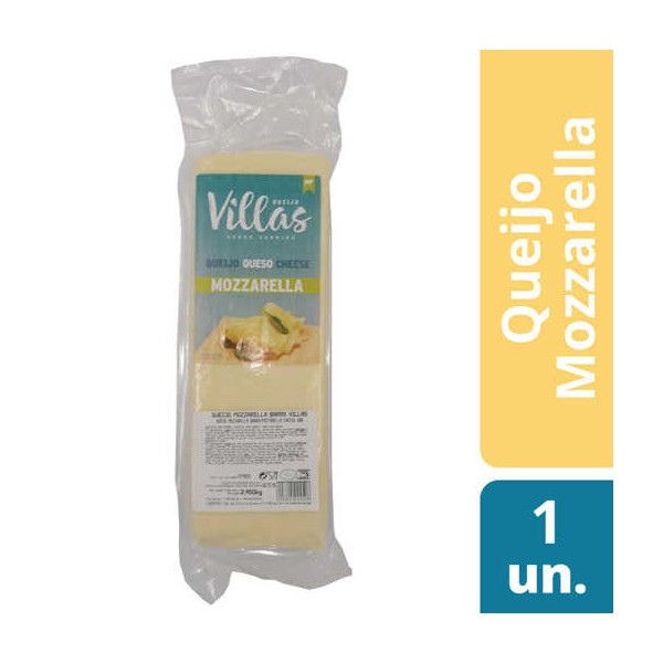 Queijo Barra Mozzarella "Villas" Kg