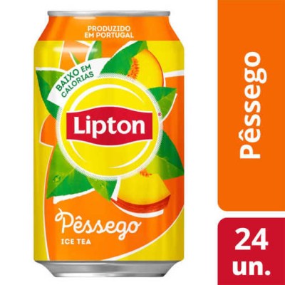 Lipton Pêssego Lata 24x33cl