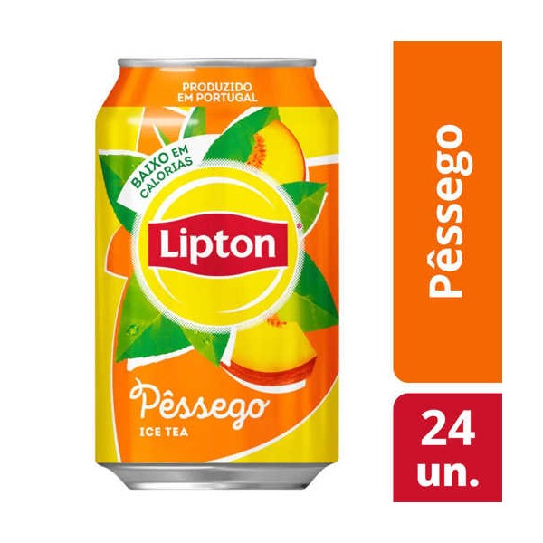 Lipton Pêssego Lata 24x33cl