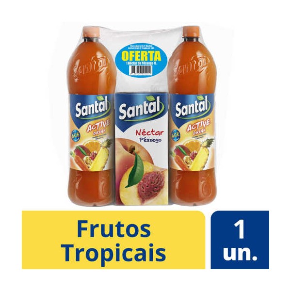 Pack ActDrik FrtsTrop.2x1.5Lt (Of. Pessego1Lt)