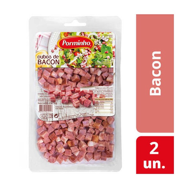 Bacon Cubos "PO" 2x75Grs