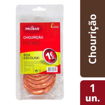Chouricao Fatiado "Probar" 80Grs