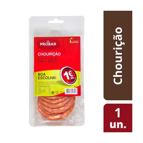 Chouricao Fatiado "Probar" 80Grs