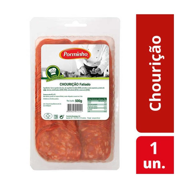 Chourição Fatiado Red. "PO" 500Grs (12)
