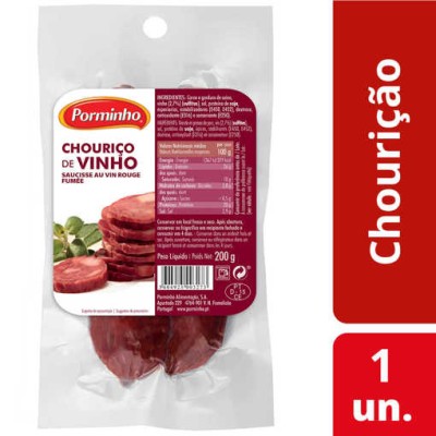 Chourico Vinho "PO" 200Grs