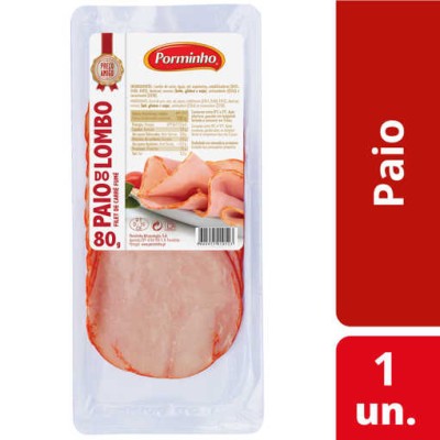 Paio do Lombo Fatiado "PA" 80Grs