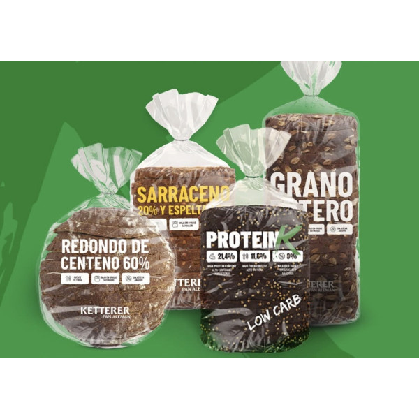 Pão Proteico ProteinK 450g - Rico em Proteínas, Baixo em Carboidratos
