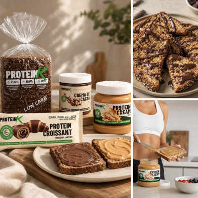 Pão Proteico ProteinK 450g - Rico em Proteínas, Baixo em Carboidratos
