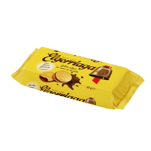Elgorriaga - Bolachas recheadas com chocolate 60g
