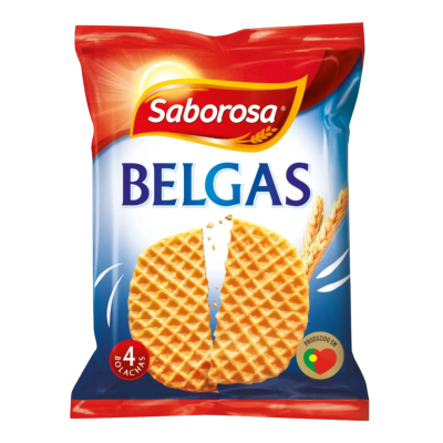Saborosa - Bolachas Belgas Original 36gr 4 bolachas