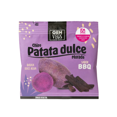 Genvegs - Chips Batata Doce Roxa BBQ 45 Gr