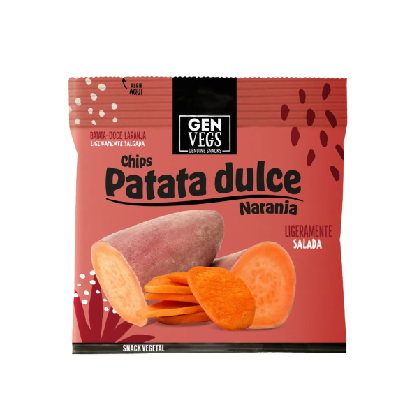 Genvegs - Chips Batata Doce Laranja com Sal 45 Gr