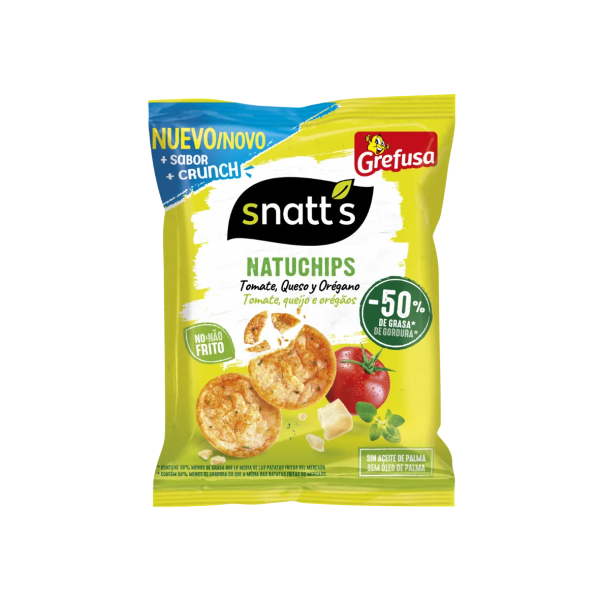Snatt's - Natuchips Tomate, Queijo e Orégãos 23 Gr