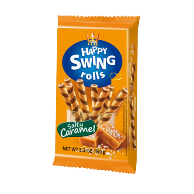 Happy Swing - Rolos de Wafer com Recheio de Caramelo 150gr