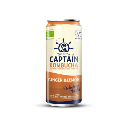 Gutsy Captain - Kombucha Gengibre Limão 250 ml
