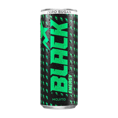 Black Energy - Bebida Energética Mojito Zero Lata 250ml