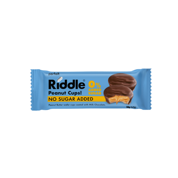 Riddle - Wafer Cups de Manteiga de Amendoim s/ Açúcar 50 Gr