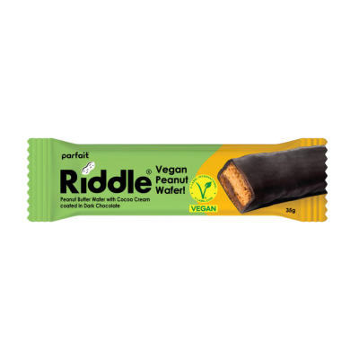 Riddle - Wafers Vegan de Manteiga de Amendoim c/ Creme de Cacau 35 Gr