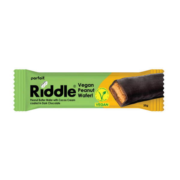 Riddle - Wafers Vegan de Manteiga de Amendoim c/ Creme de Cacau 35 Gr