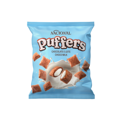 Nacional - Puffers Chocolate e Leite 35 Gr