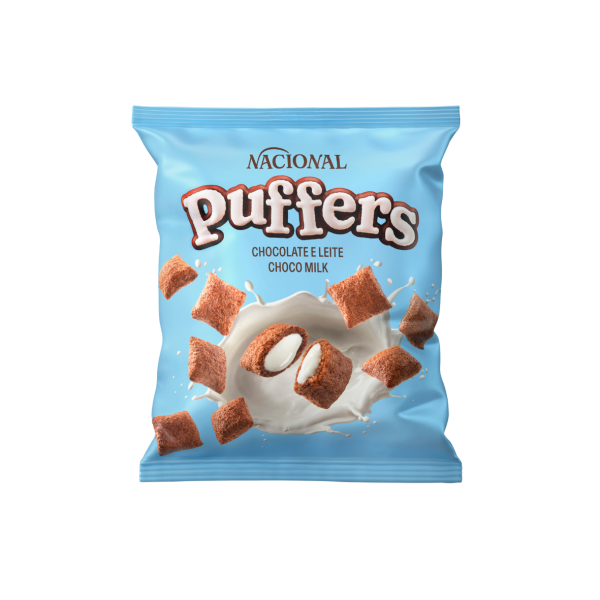 Nacional - Puffers Chocolate e Leite 35 Gr