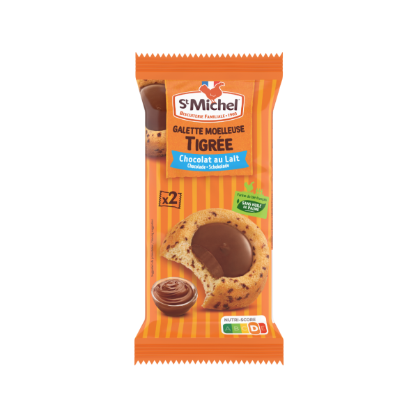 St. Michel - Biscoitos c/ Pepitas e Recheio de Chocolate Tigré 60gr