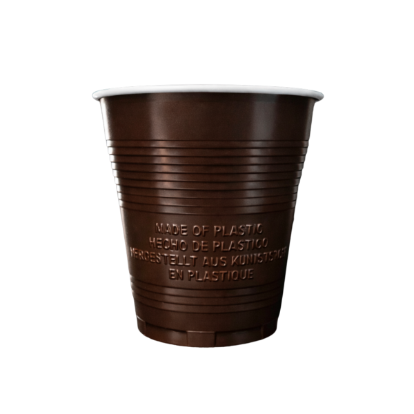 ARISTEA - Copos de Plástico Castanhos 166ml