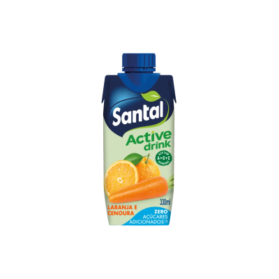 Santal - Active Drink Laranja/Cenoura s/ Açucar Adicionado 330ml