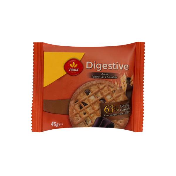 Vieira de Castro - Digestive Aveia Pepitas Chocolate 45 Gr